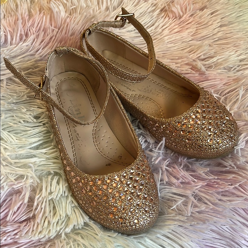 Blush Pink Glitter Mary Jane Shoes